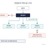 허용 하도급과 금지 구조를 비교한 흐름도