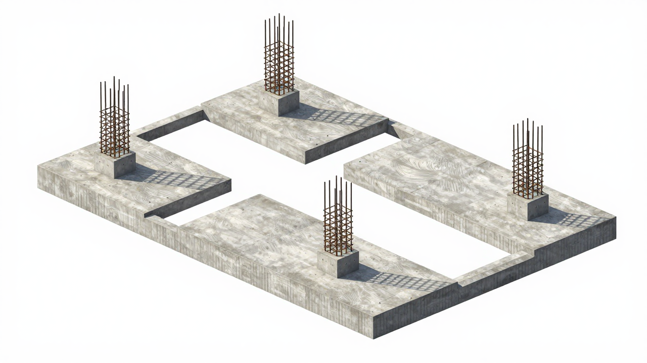기초 구조 3D 모델