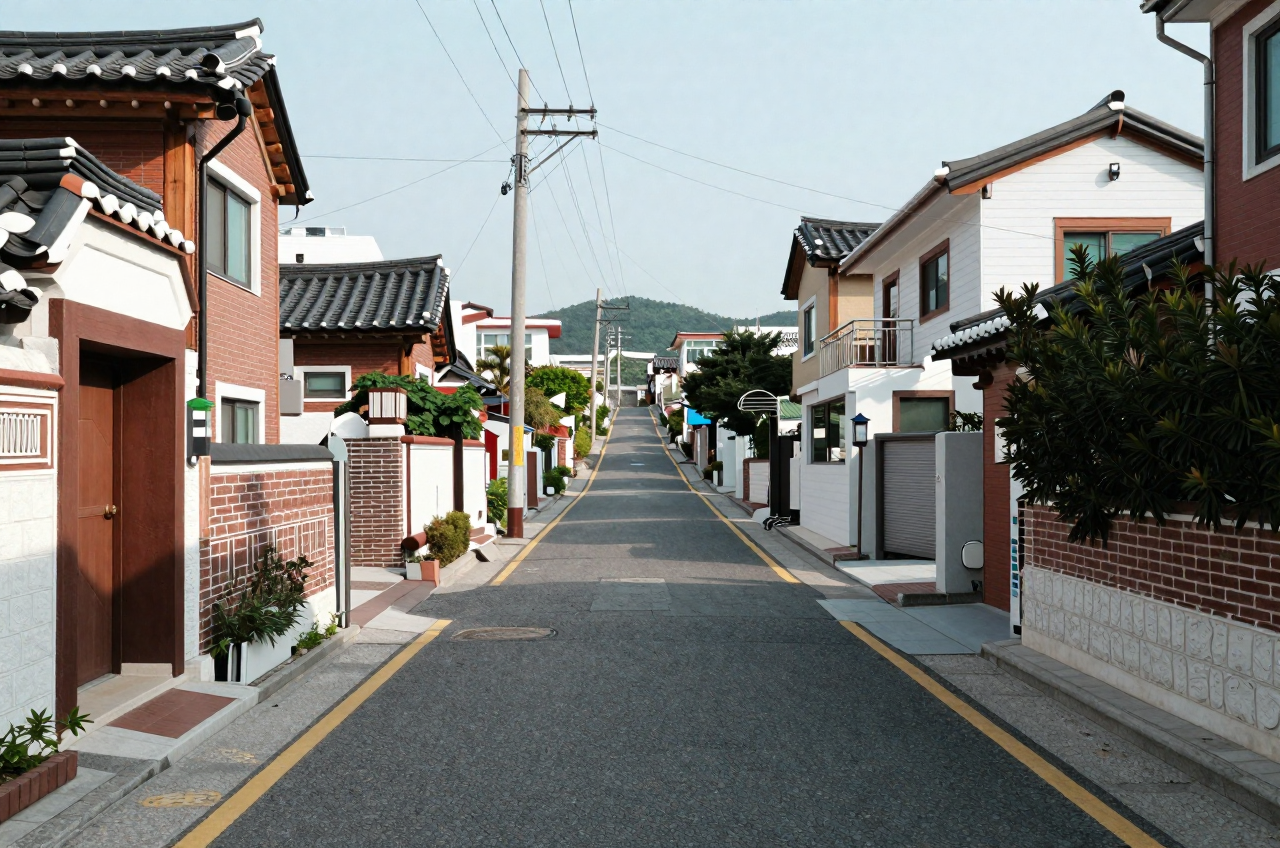 저층 전용주거지역 거리