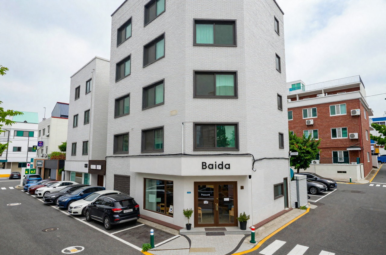 도심 협소 상가주택 주차 예시