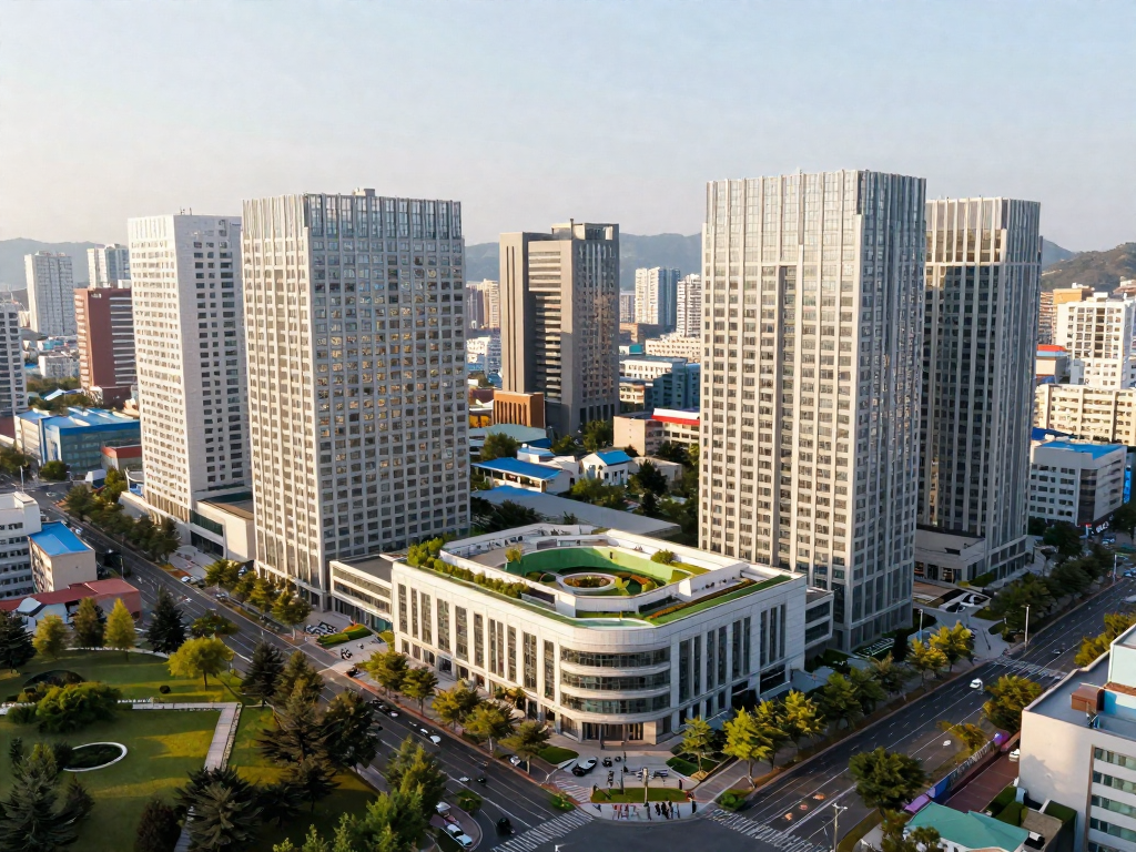 용적률 관련 개념을 보여 주는 자체 제작 예시 이미지 2