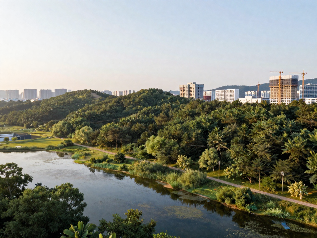 그린벨트 관련 개념을 보여 주는 자체 제작 예시 이미지 1