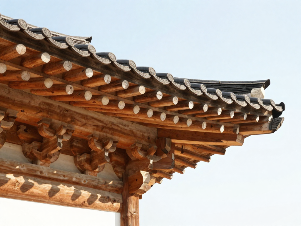 한옥 관련 개념을 보여 주는 자체 제작 예시 이미지 2